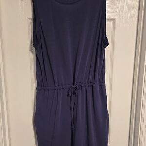 Columbia Deep Blue Sleeveless Midi Dress